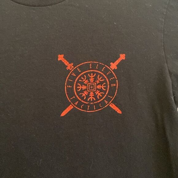 5.11 Tactical Men’s Long Sleeves Black T Shirt Size S - Picture 4 of 6